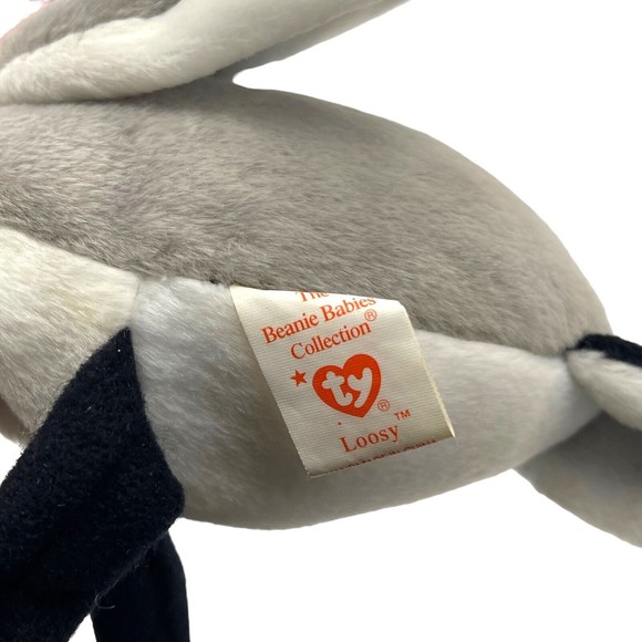 TY Beanie Baby Babies 1998 LOOSY The Canadian Goose Vintage RETIRED Plush Bird - Picture 11 of 11